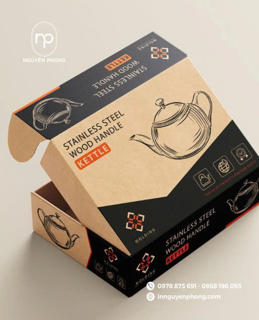 Hộp carton sóng bồi giấy Kraft